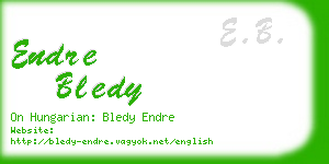 endre bledy business card